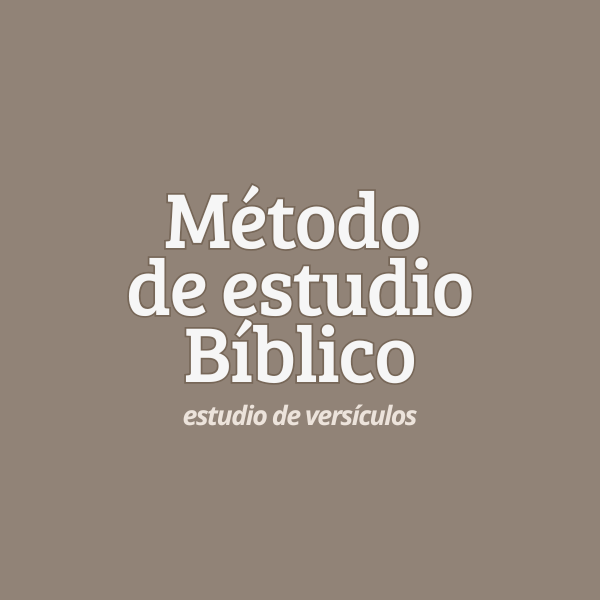 metodo de estudio biblico