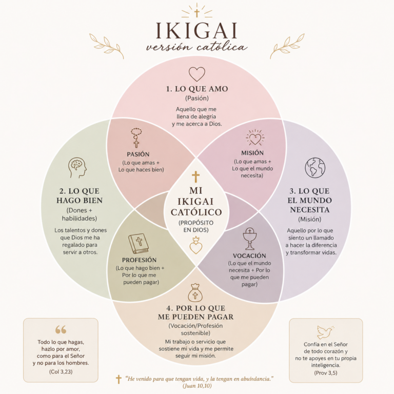 Descubre tu IKIGAI Católico: Tus dones para la gloria de Dios
